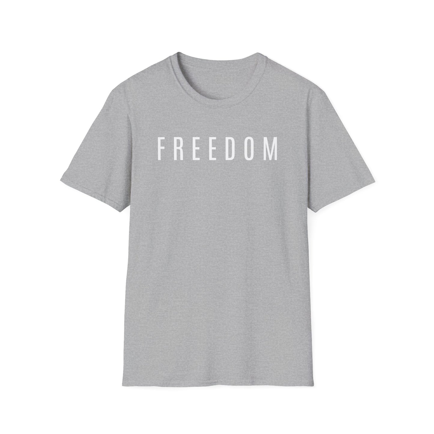 Dark Freedom Unisex Softstyle T-Shirt | Casual Wear, Independence Day, Freedom Celebration, Comfortable Tee, Gift for Him/Her
