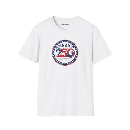 America 250 Freedom T-Shirt — Patriotic Tee