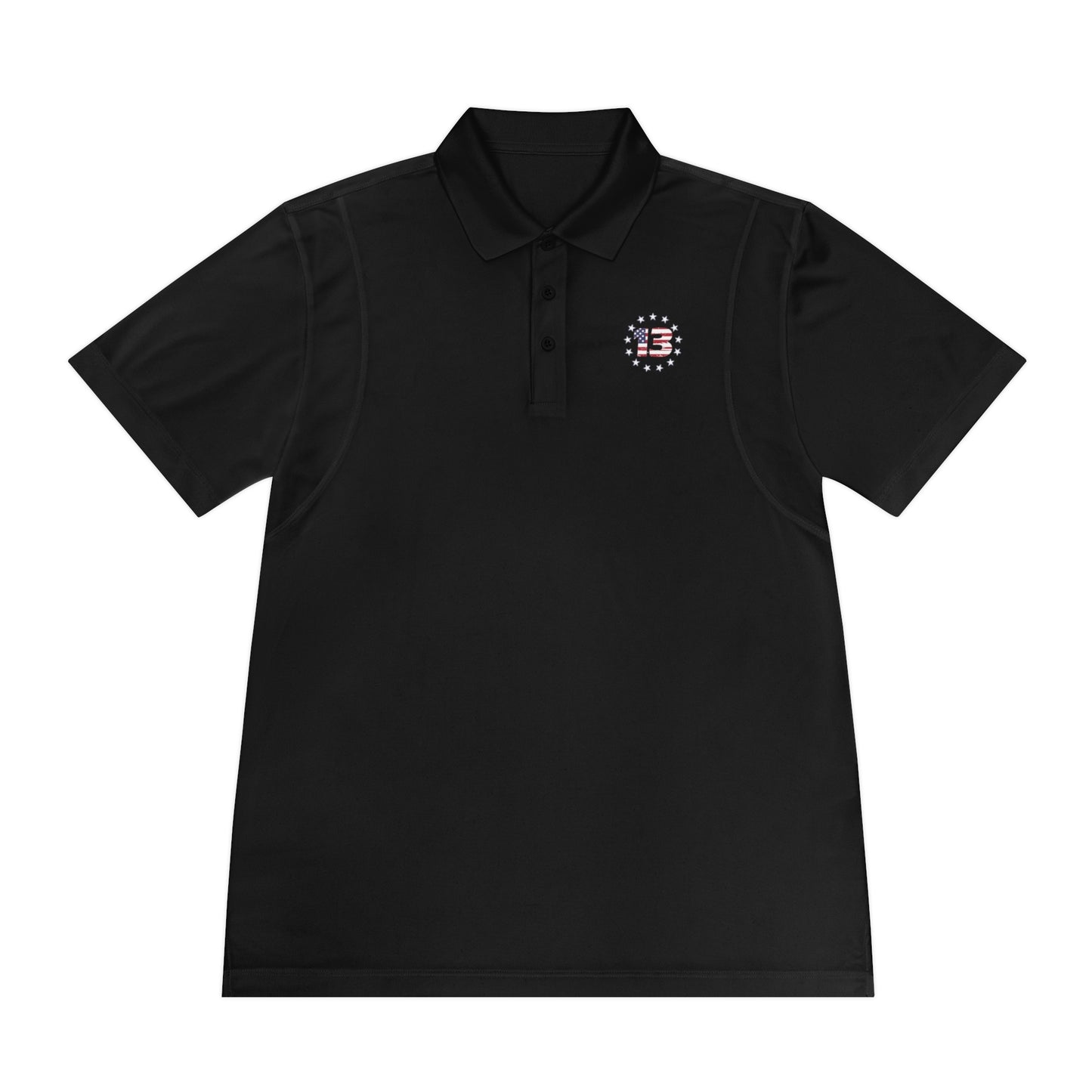 Men's Sport Polo Shirt 13 circle dark