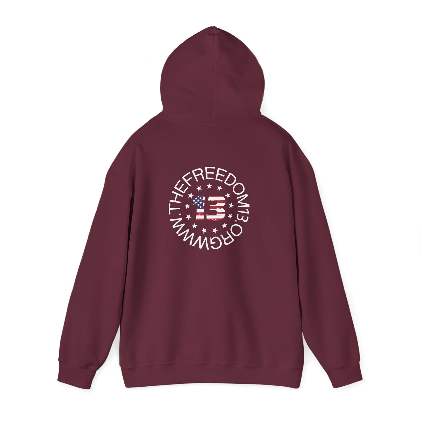 Dark Freedom Hoodie - Cozy Unisex Heavy Blend Sweatshirt, Perfect for Casual Wear, Gifts for Freedom Lovers, Patriotic Apparel, Everyday Comfort