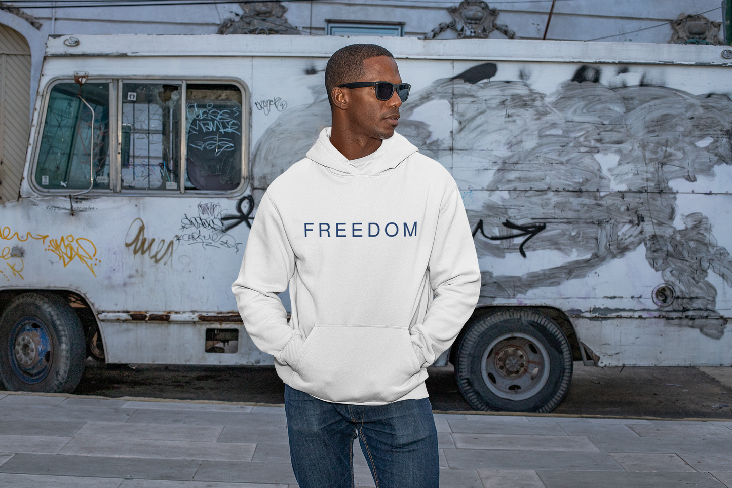 Freedom Hoodie - Cozy Unisex Heavy Blend Sweatshirt, Perfect for Casual Wear, Gifts for Freedom Lovers, Patriotic Apparel, Everyday Comfort