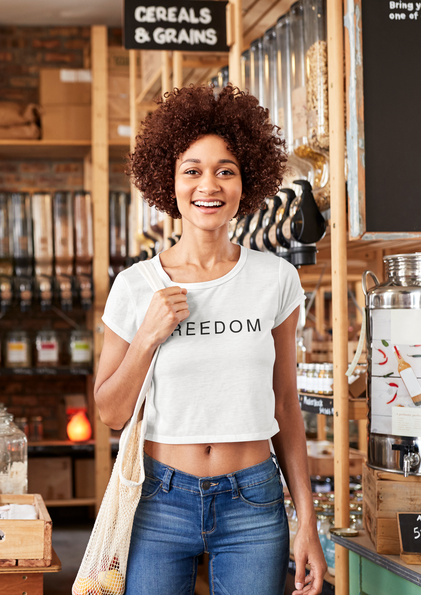 Patriotic Freedom Crop Tee | Stylish Women’s Top for Memorial Day, 4th of July, Casual Wear, Gift Ideas