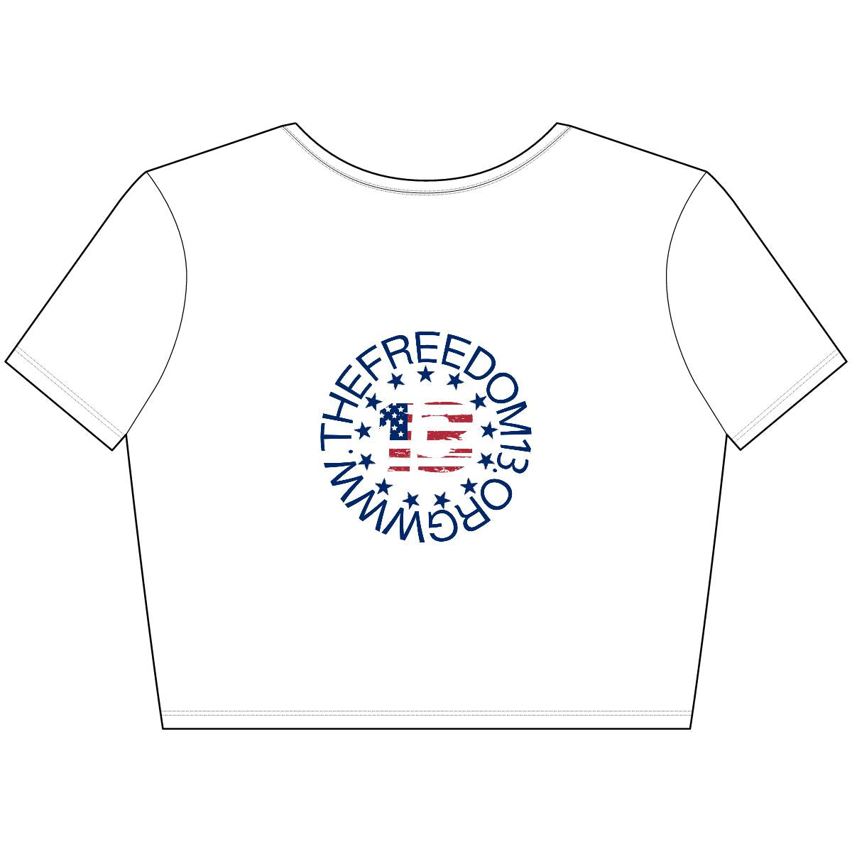 Patriotic Freedom Crop Tee | Stylish Women’s Top for Memorial Day, 4th of July, Casual Wear, Gift Ideas