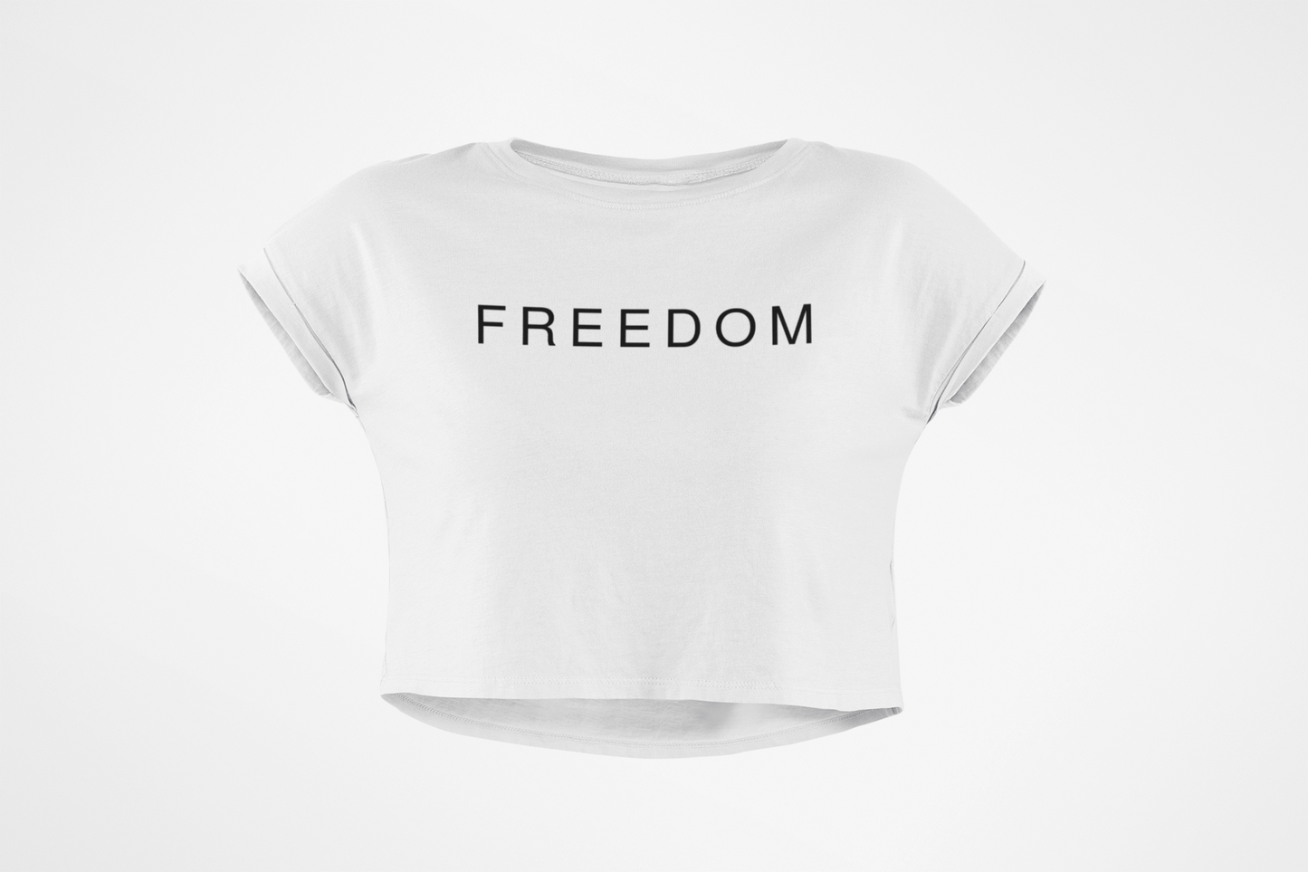 Patriotic Freedom Crop Tee | Stylish Women’s Top for Memorial Day, 4th of July, Casual Wear, Gift Ideas
