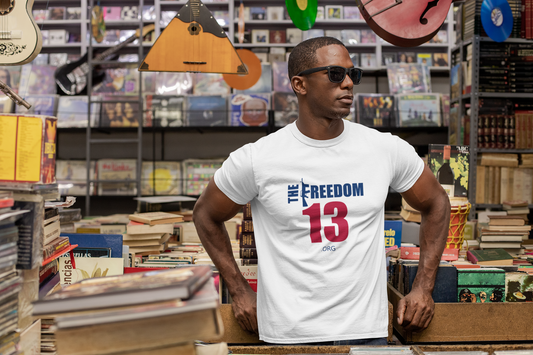 Unisex Freedom Graphic Tee, Softstyle Casual Shirt for Everyday Wear, Perfect for Independence Day, Fundraising Events, or Casual Outings