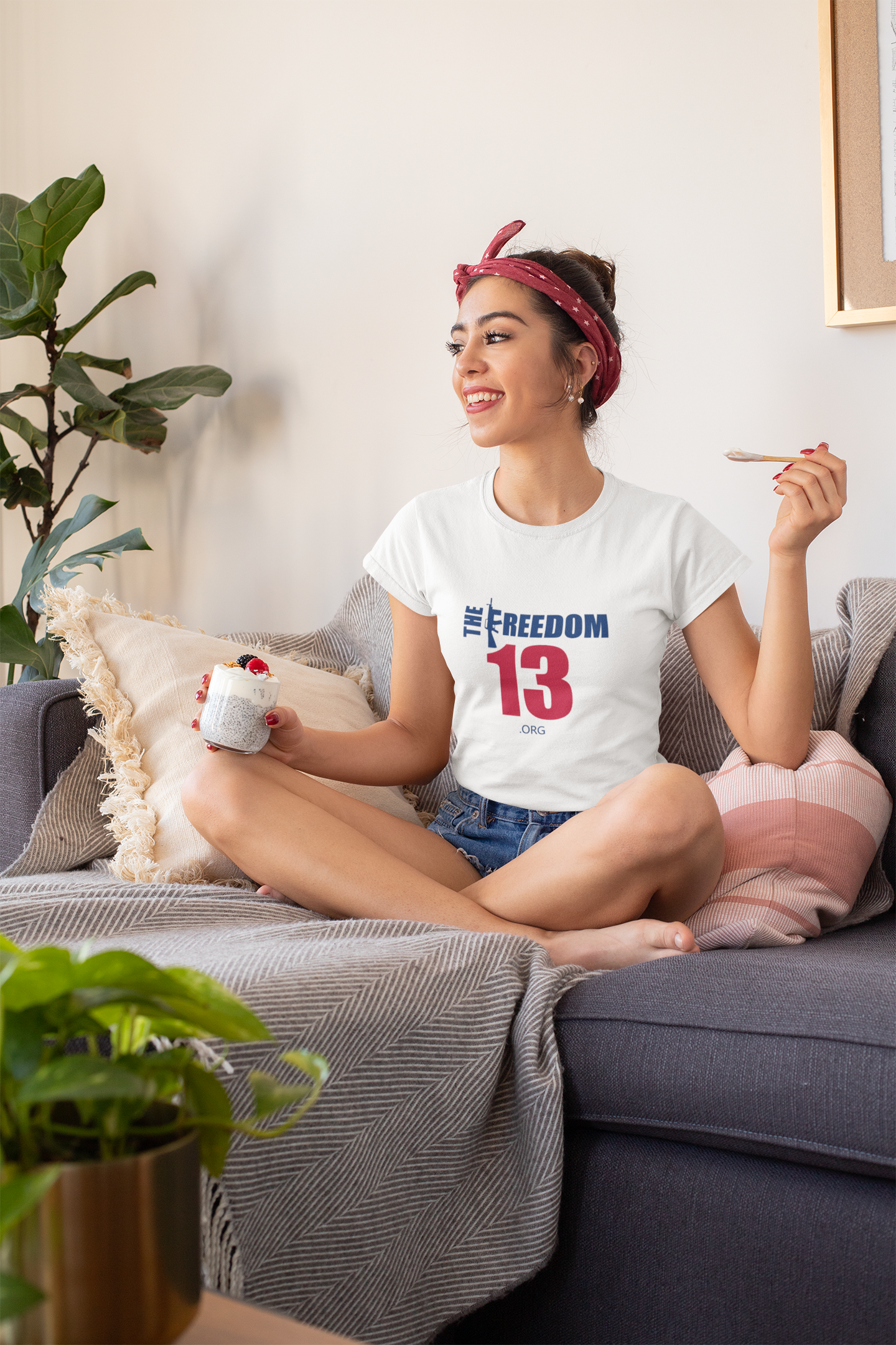 Unisex Freedom Graphic Tee, Softstyle Casual Shirt for Everyday Wear, Perfect for Independence Day, Fundraising Events, or Casual Outings
