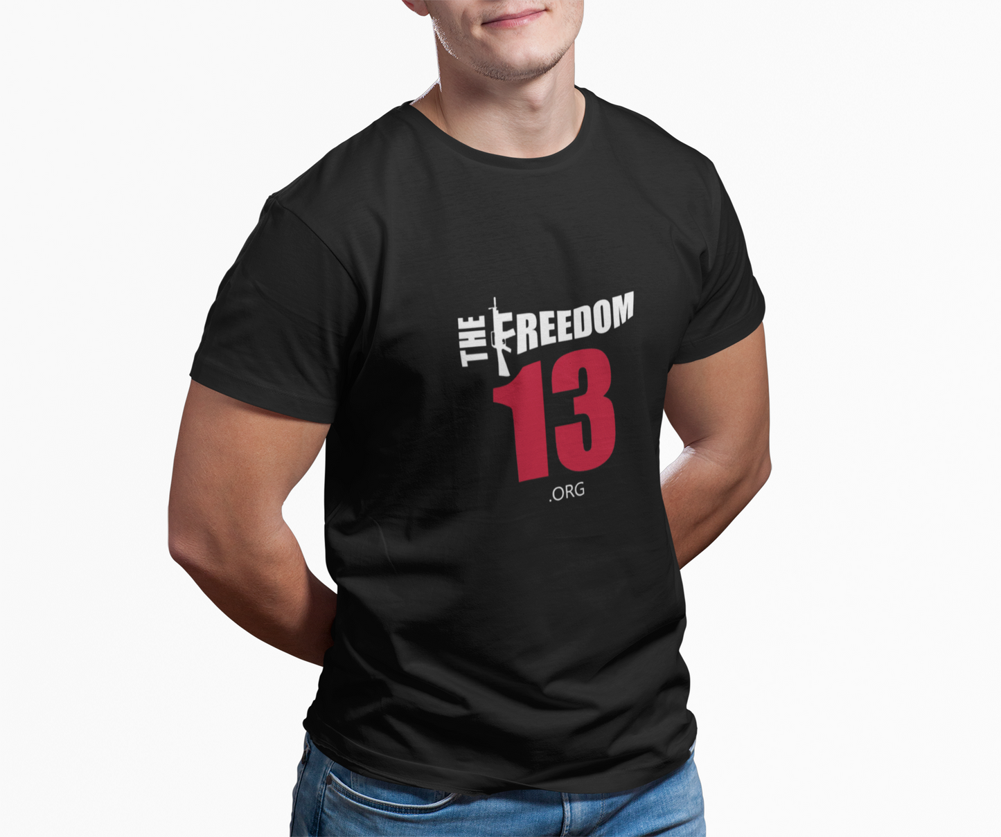 Dark Unisex Freedom Graphic Tee, Softstyle Casual Shirt for Everyday Wear, Perfect for Independence Day, Fundraising Events, or Casual Outings