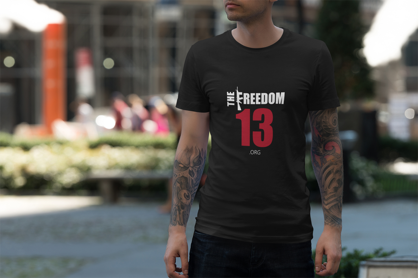 Dark Unisex Freedom Graphic Tee, Softstyle Casual Shirt for Everyday Wear, Perfect for Independence Day, Fundraising Events, or Casual Outings