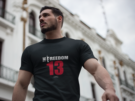 Dark Unisex Freedom Graphic Tee, Softstyle Casual Shirt for Everyday Wear, Perfect for Independence Day, Fundraising Events, or Casual Outings