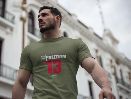 Dark Unisex Freedom Graphic Tee, Softstyle Casual Shirt for Everyday Wear, Perfect for Independence Day, Fundraising Events, or Casual Outings