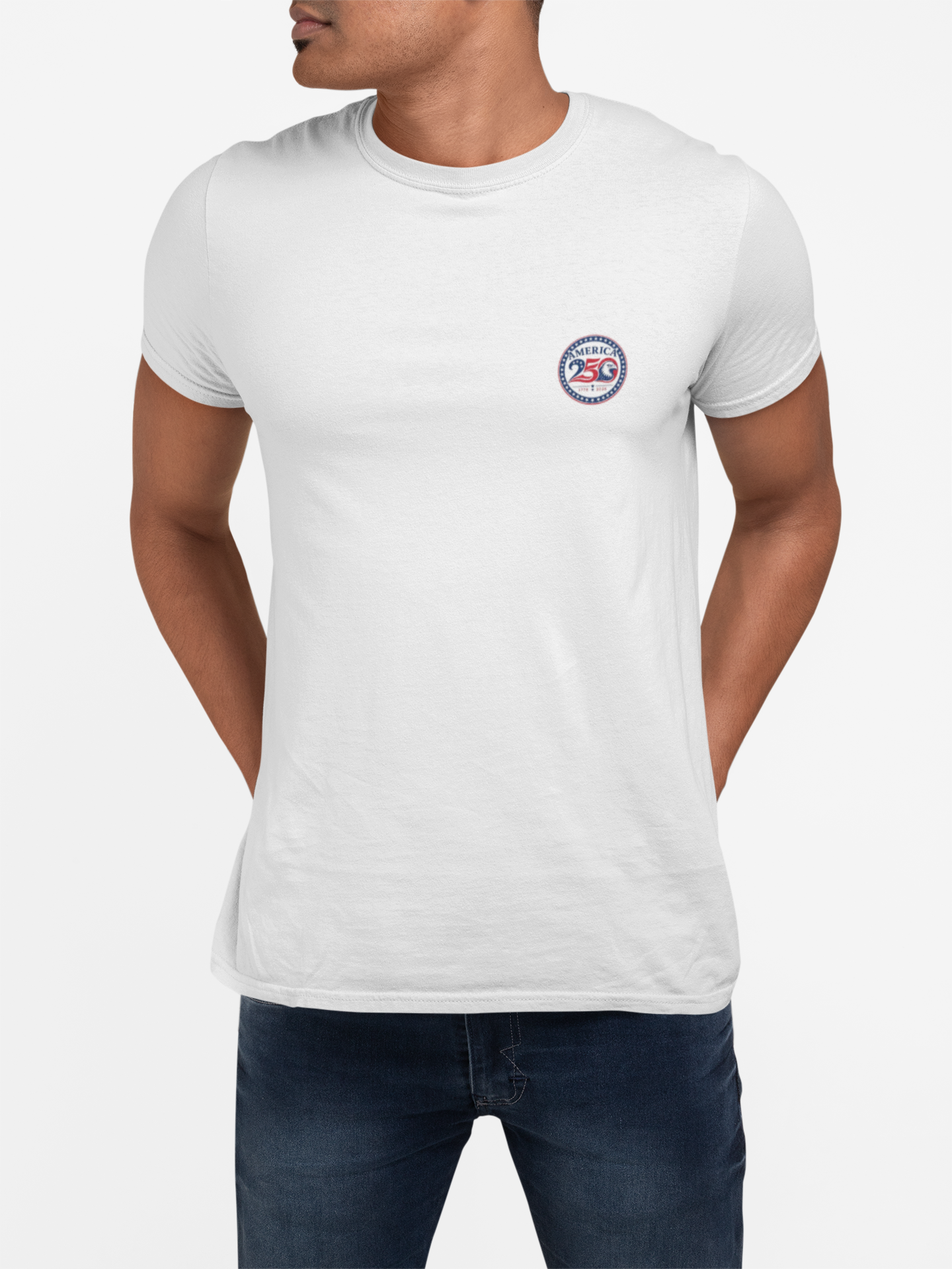 America 250 Faith Family Freedom T-Shirt — American Flag Heart Patriotic Tee