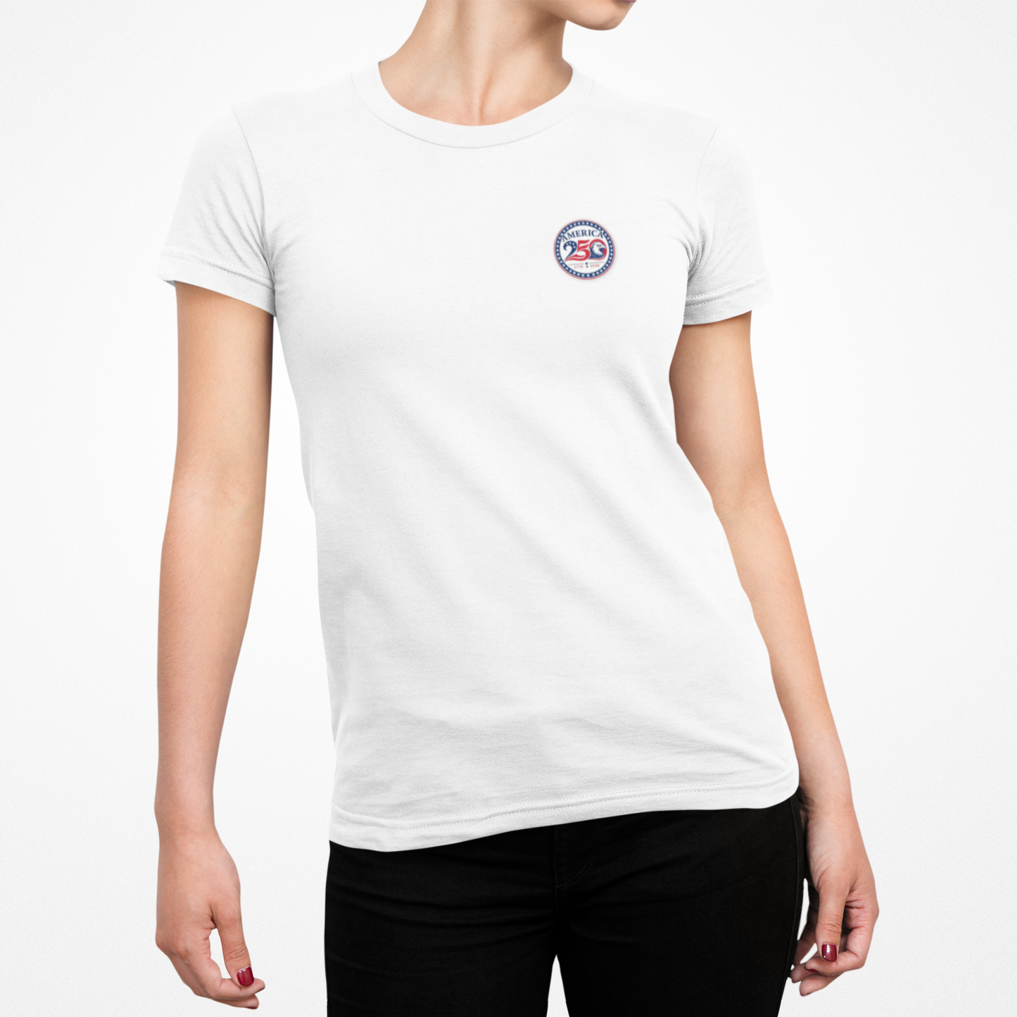 America 250 Faith Family Freedom T-Shirt — American Flag Heart Patriotic Tee
