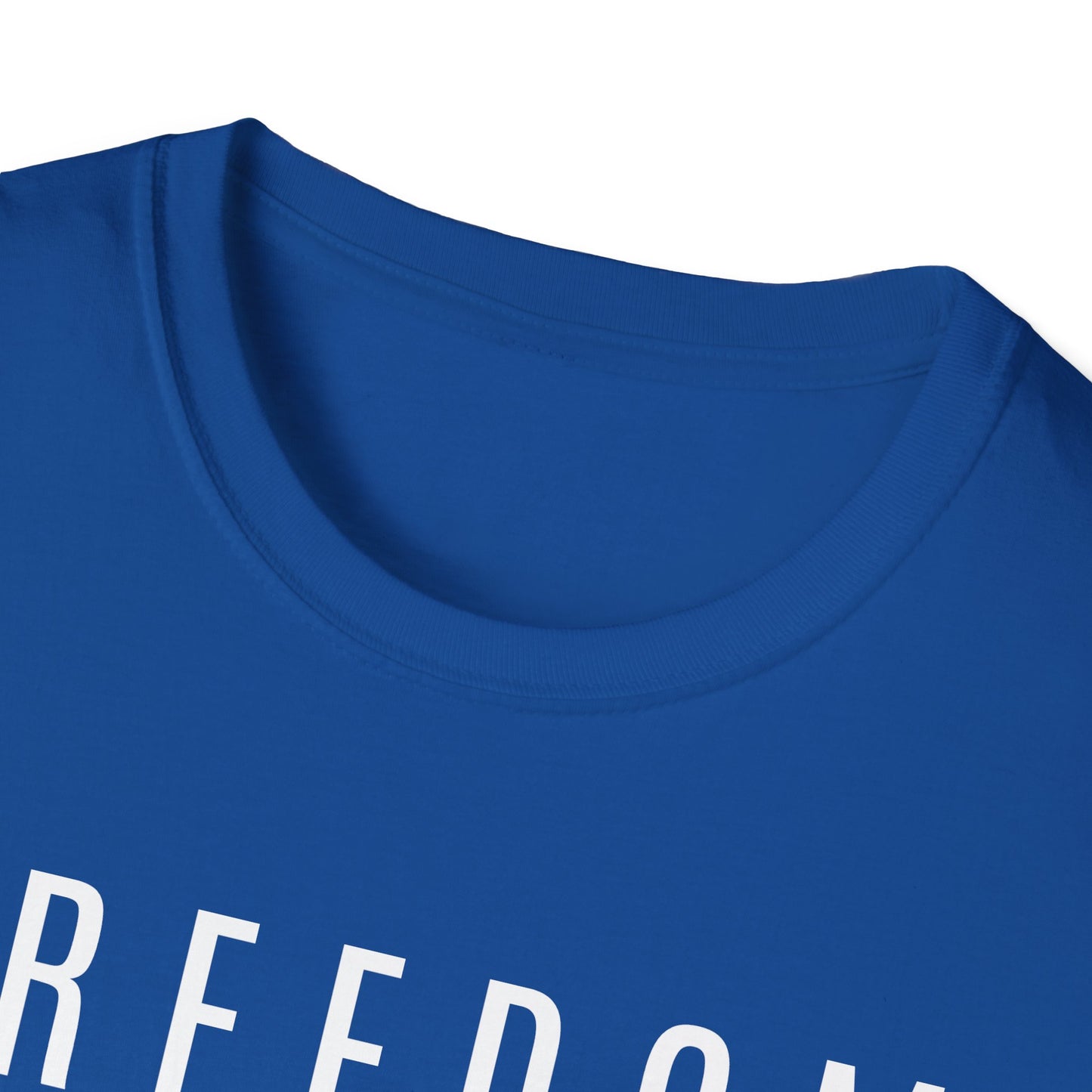 Dark Freedom Unisex Softstyle T-Shirt | Casual Wear, Independence Day, Freedom Celebration, Comfortable Tee, Gift for Him/Her