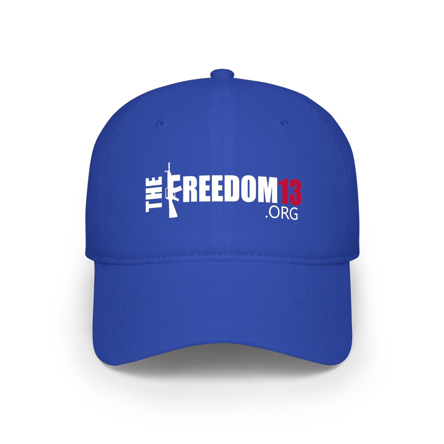 Low Profile Cap — 'The Freedom 13' Logo Baseball Hat dark color options