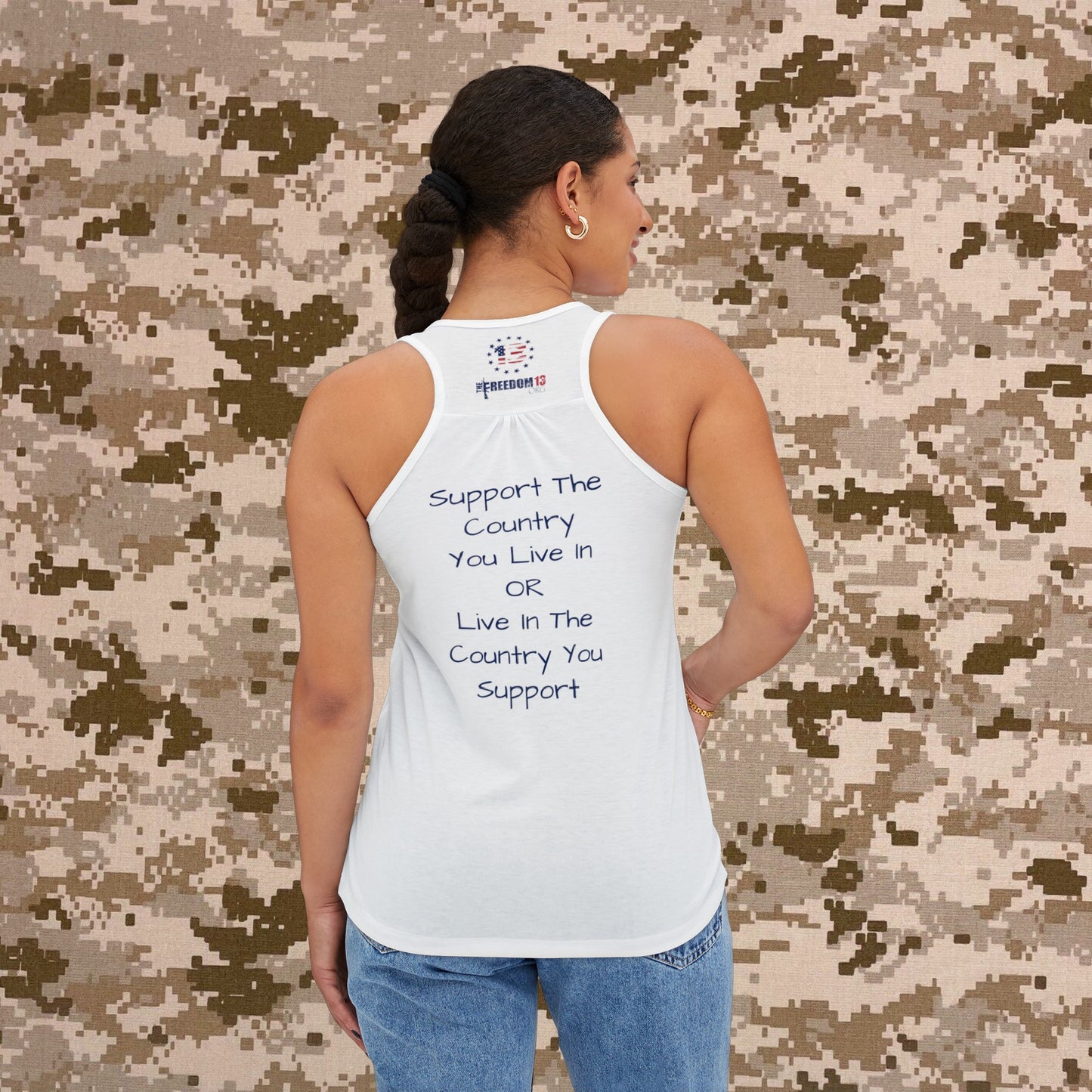 Women's Tank Top Support The Country You Live In