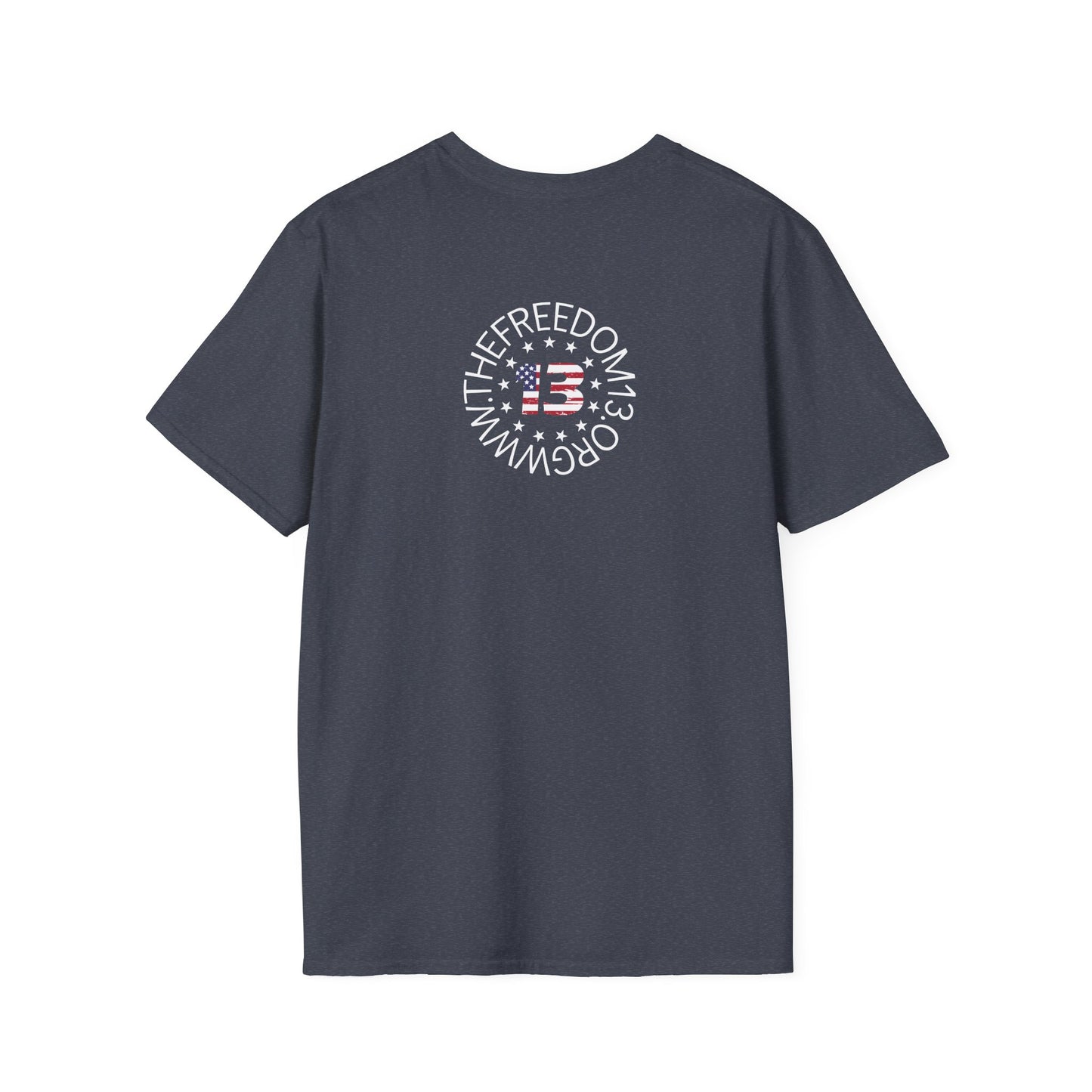 Dark Freedom Unisex Softstyle T-Shirt | Casual Wear, Independence Day, Freedom Celebration, Comfortable Tee, Gift for Him/Her