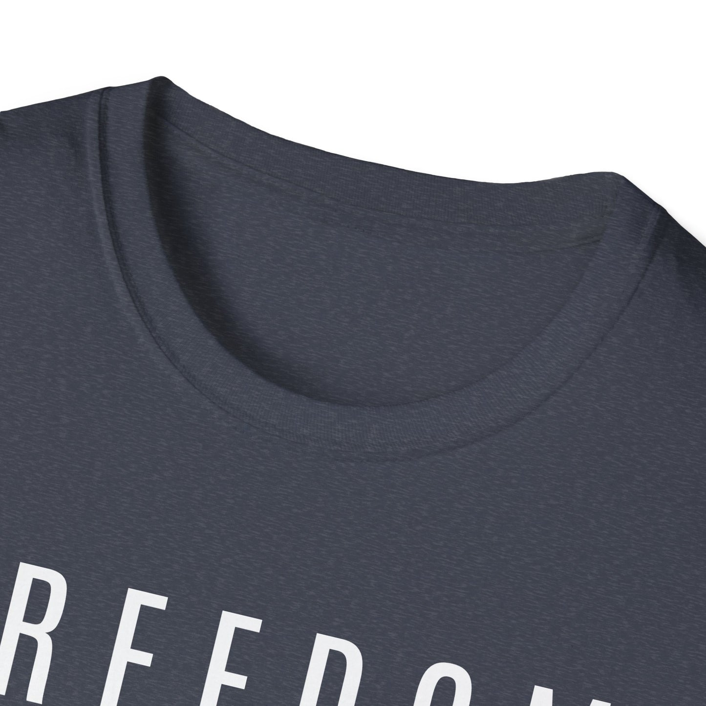 Dark Freedom Unisex Softstyle T-Shirt | Casual Wear, Independence Day, Freedom Celebration, Comfortable Tee, Gift for Him/Her