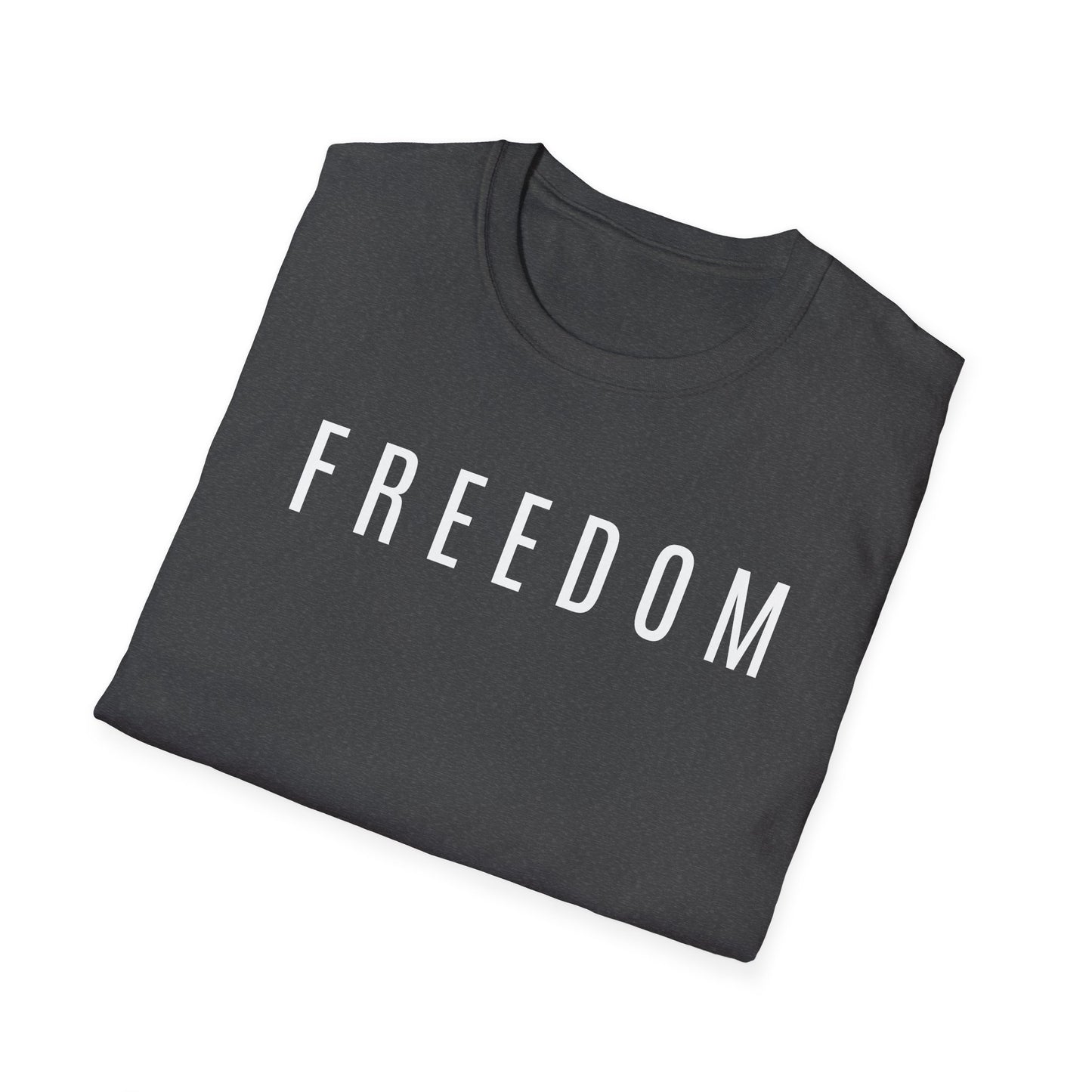 Dark Freedom Unisex Softstyle T-Shirt | Casual Wear, Independence Day, Freedom Celebration, Comfortable Tee, Gift for Him/Her