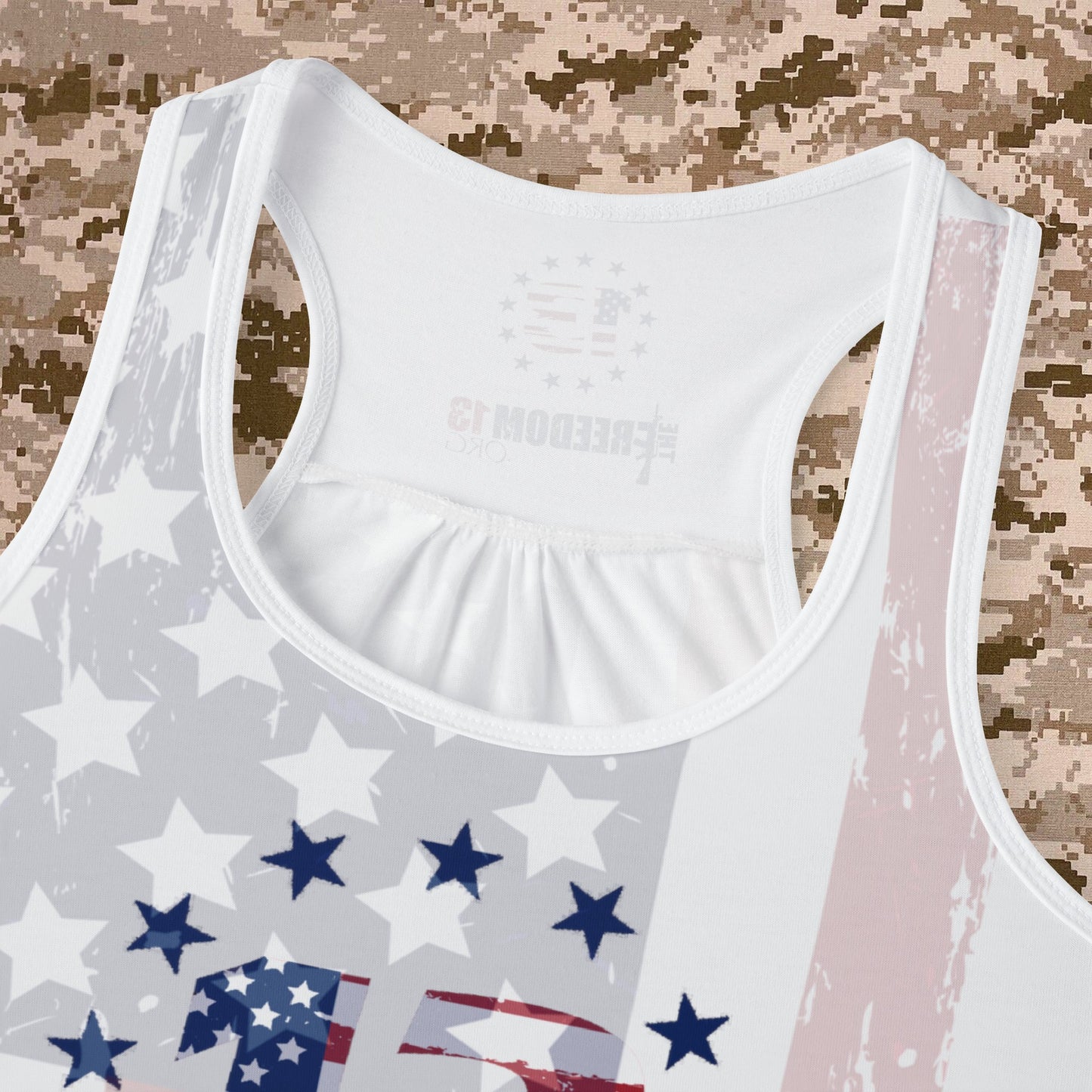 Women's Tank Top Support The Country You Live In w Flag