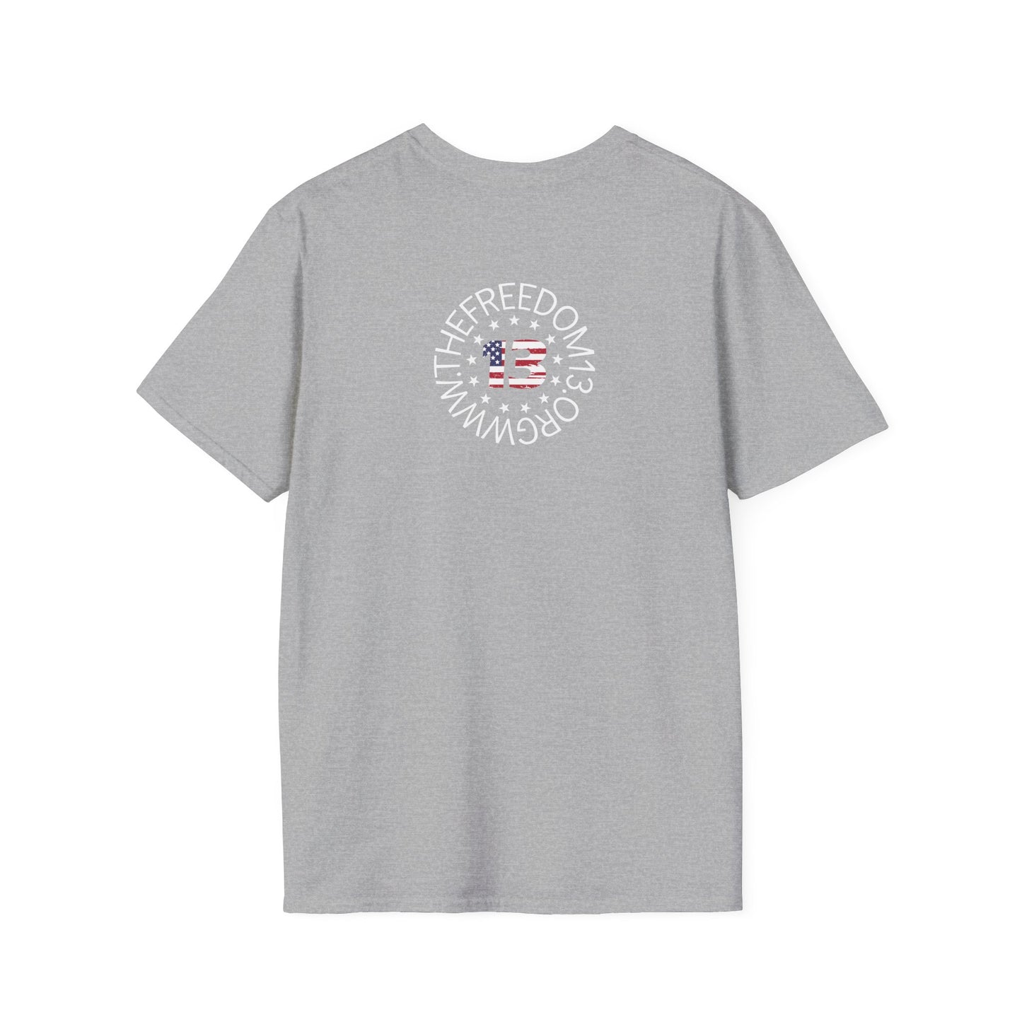 Dark Freedom Unisex Softstyle T-Shirt | Casual Wear, Independence Day, Freedom Celebration, Comfortable Tee, Gift for Him/Her