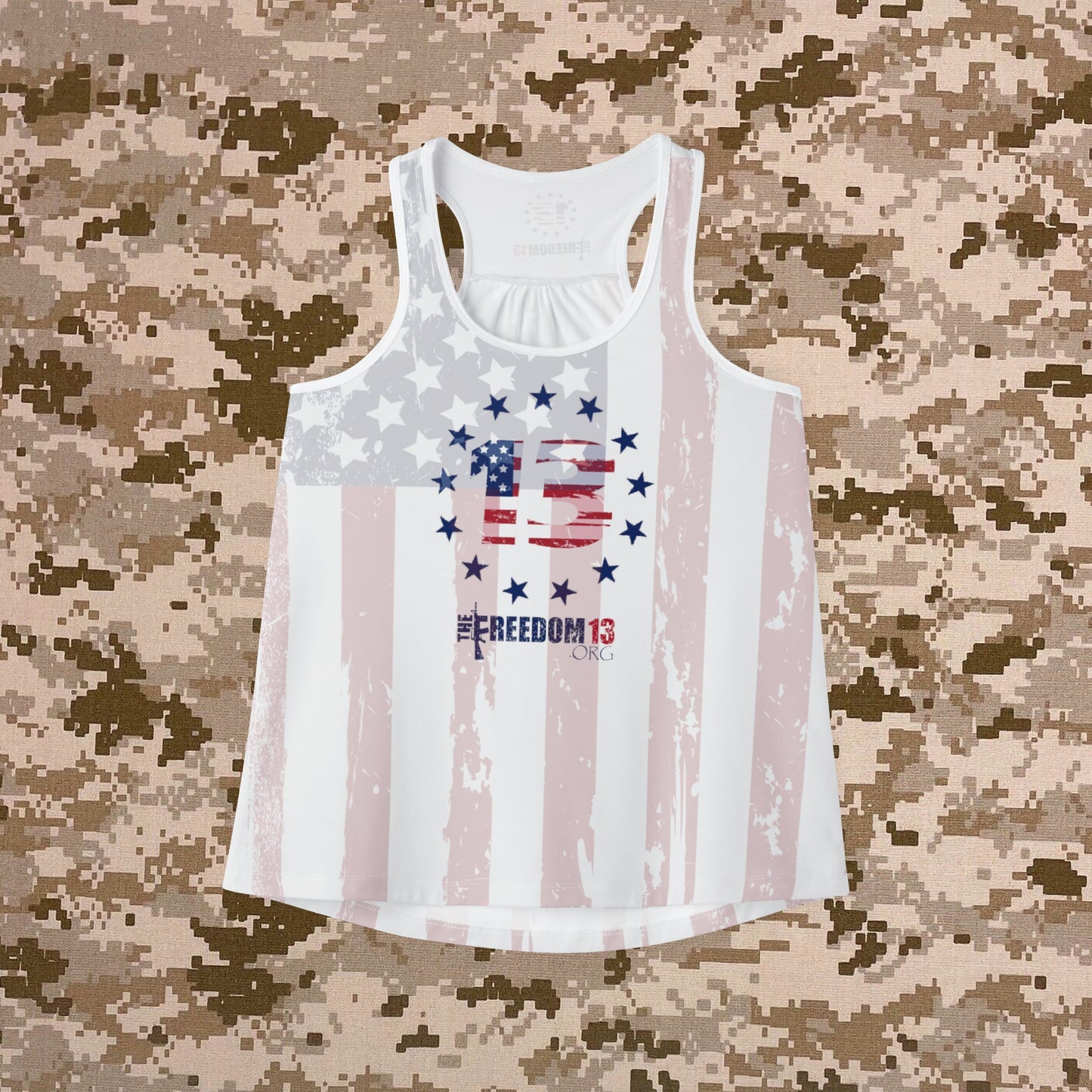 Women's Tank Top Support The Country You Live In w Flag