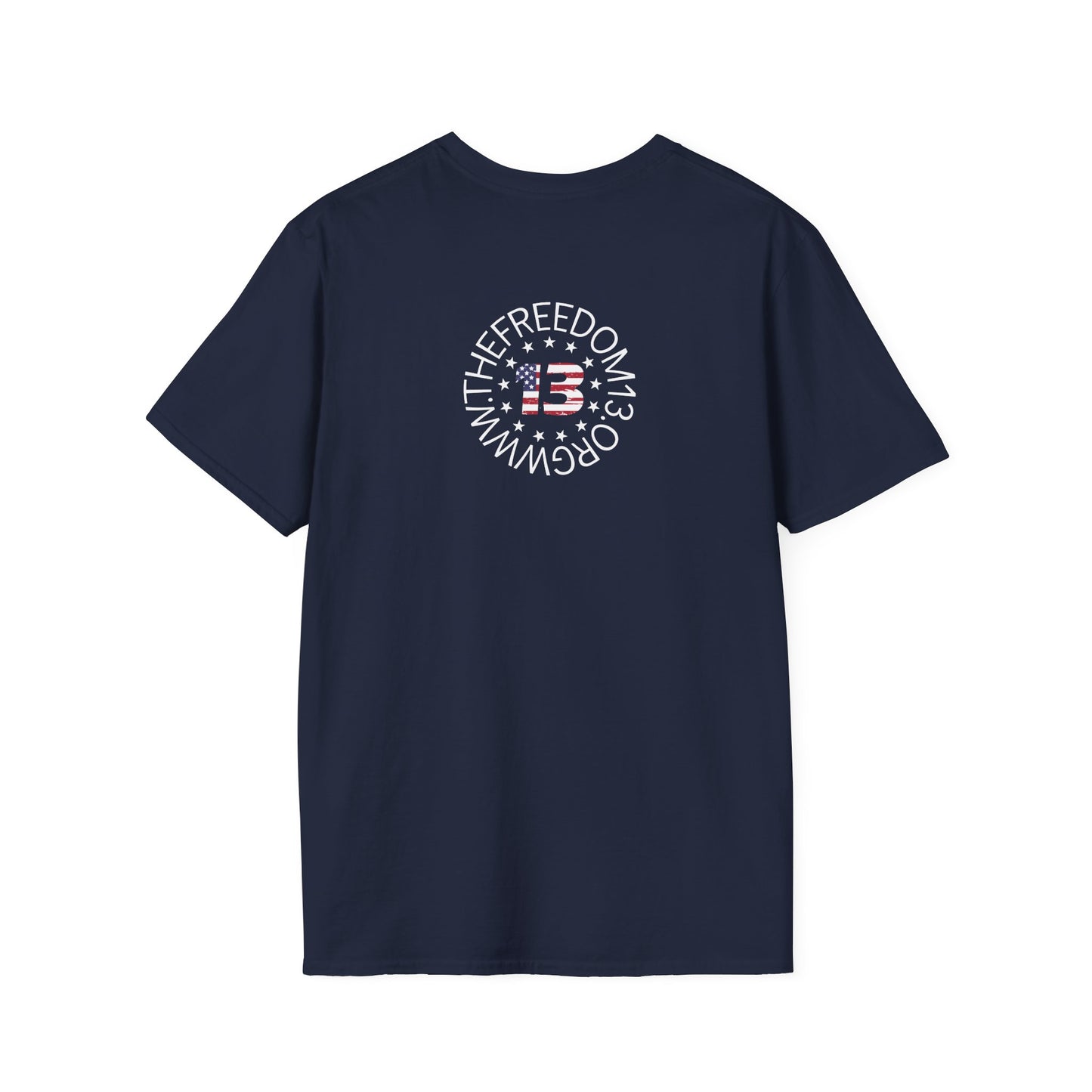 Dark Freedom Unisex Softstyle T-Shirt | Casual Wear, Independence Day, Freedom Celebration, Comfortable Tee, Gift for Him/Her