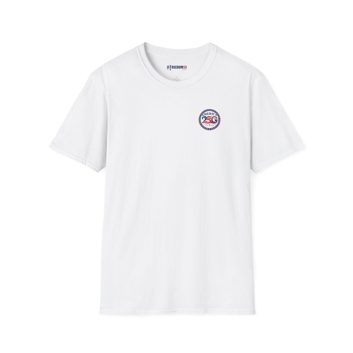 America 250 Faith Family Freedom T-Shirt — American Flag Heart Patriotic Tee