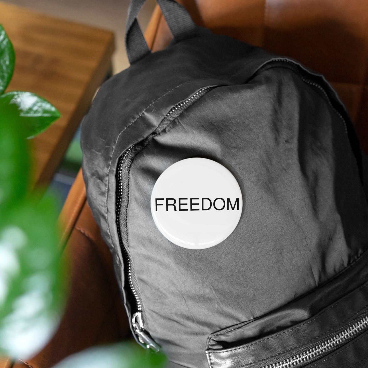 Freedom Round Pins - Customizable Enamel Badges, Vintage Accessories, Ideal for Gifts, Celebrations, Statement Jewelry, Denim Flair