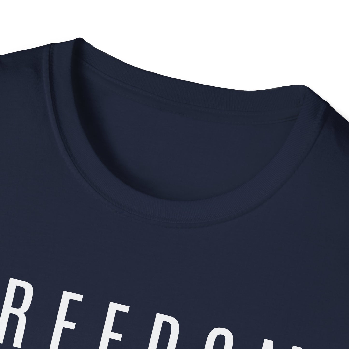 Dark Freedom Unisex Softstyle T-Shirt | Casual Wear, Independence Day, Freedom Celebration, Comfortable Tee, Gift for Him/Her