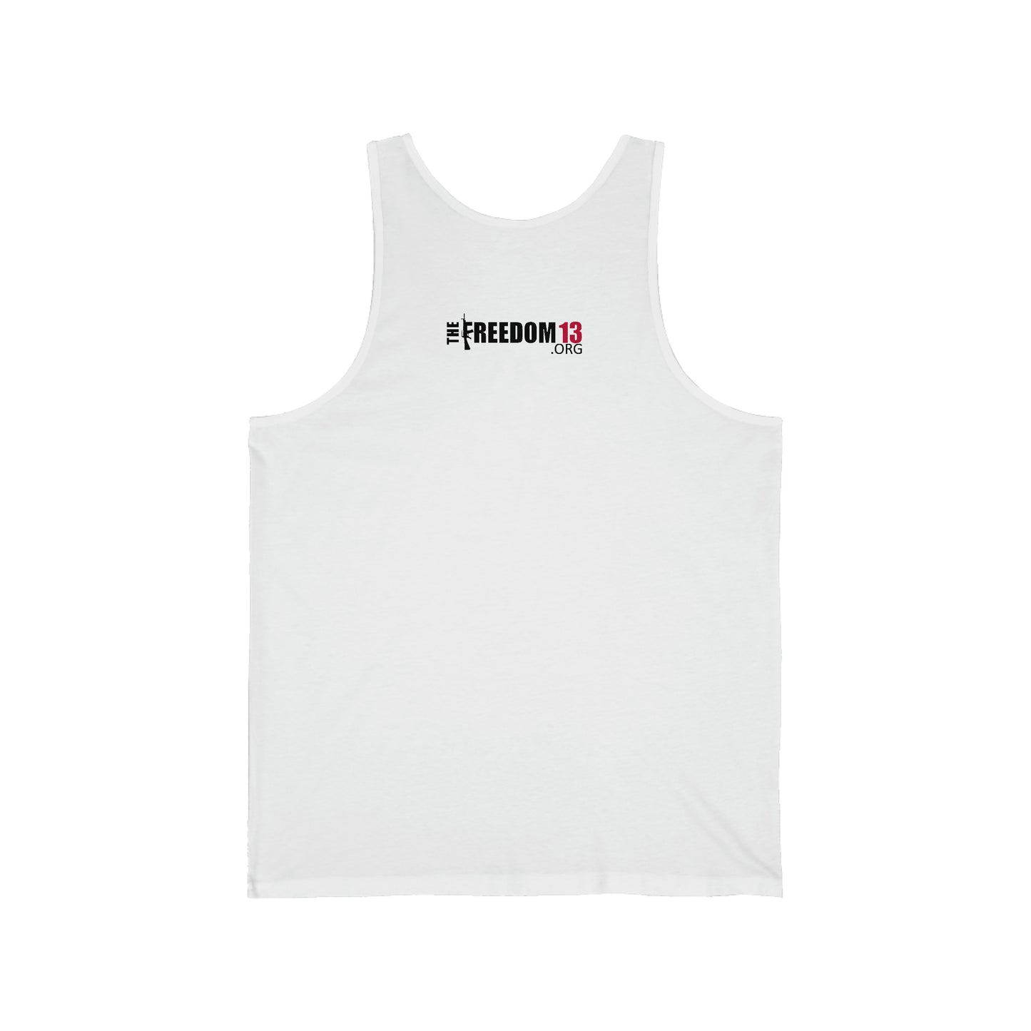 Unisex Jersey Tank Their Lives Your Freedom white