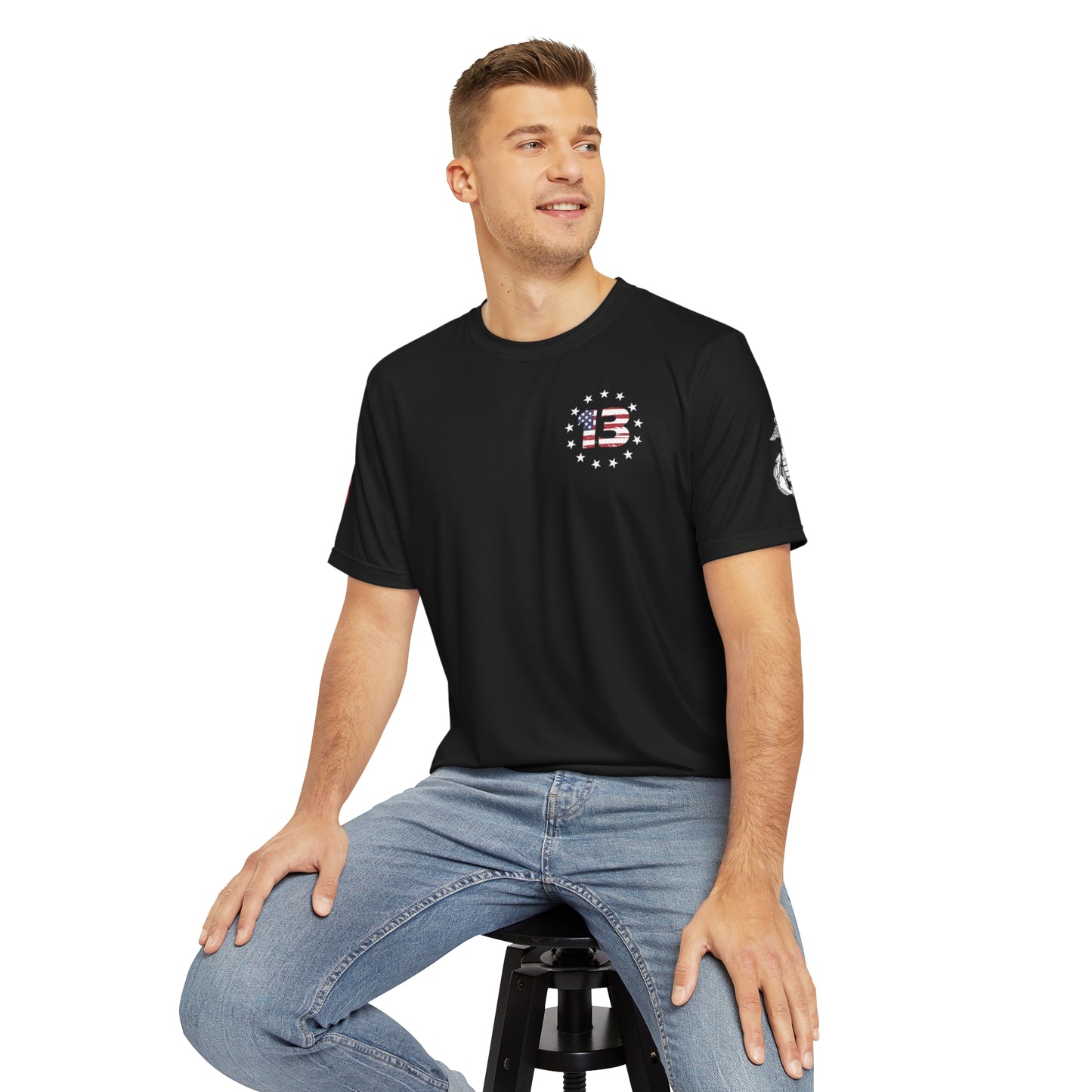 Men's Polyester Tee (AOP) their lives your freedom