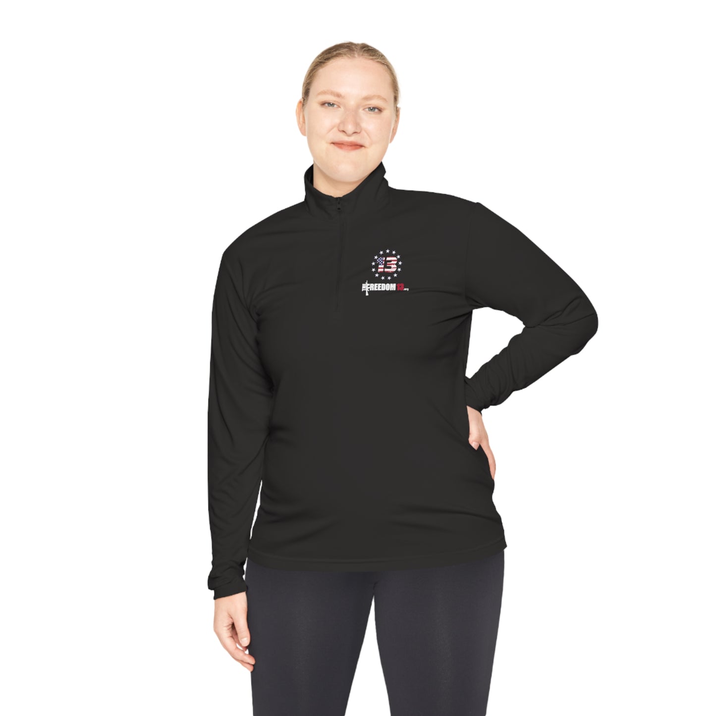 Unisex Quarter-Zip Pullover simple