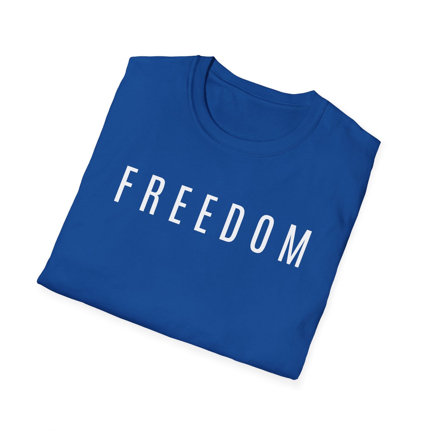Dark Freedom Unisex Softstyle T-Shirt | Casual Wear, Independence Day, Freedom Celebration, Comfortable Tee, Gift for Him/Her