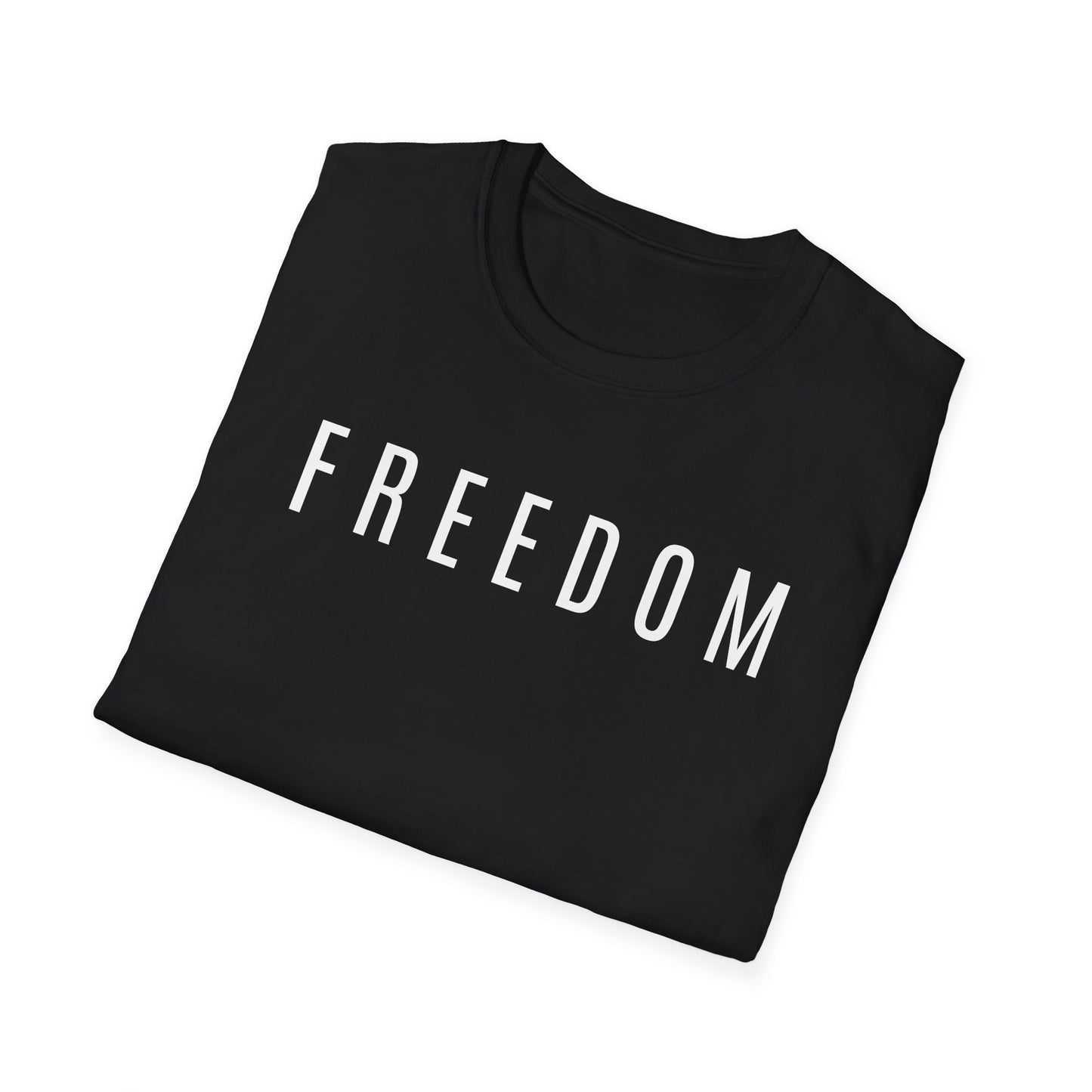 Dark Freedom Unisex Softstyle T-Shirt | Casual Wear, Independence Day, Freedom Celebration, Comfortable Tee, Gift for Him/Her