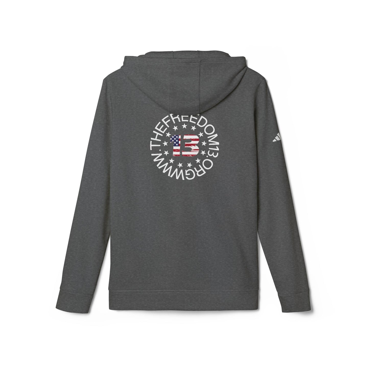 Dark Adidas Patriotic Freedom Hoodie | Unisex Fleece, Cozy Sweatshirt, Casual Wear, Gift for Freedom Lovers, Holiday Apparel