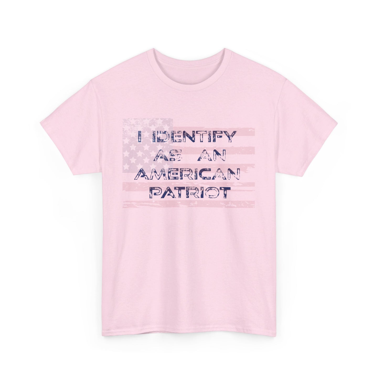 Unisex Heavy Cotton Tee I identify as an American Patriot