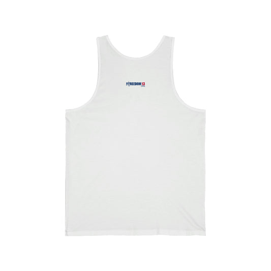 Unisex Jersey Tank Patriot Collection "double rifle" on white