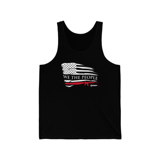 Unisex Jersey Tank Patriot Collection "we the people" on dark