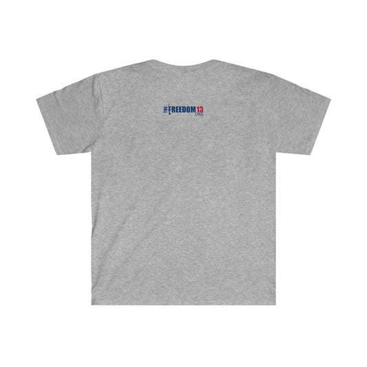 Unisex Softstyle T-Shirt Patriot Collection "badass" light